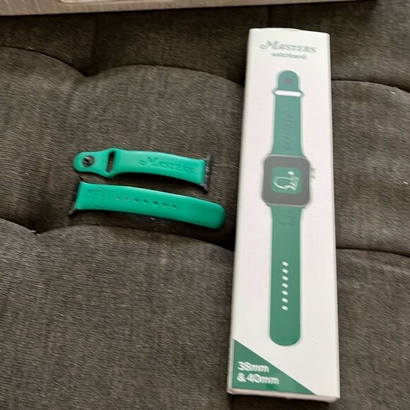 Used worn Apple watch band Augusta National The Masters logo Fits 38mm & 40mm - Picture 1 of 5